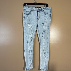 Indigo Rein Light Blue Ripped Skinny Jeans Size 13 Jeans Bundle Deal!